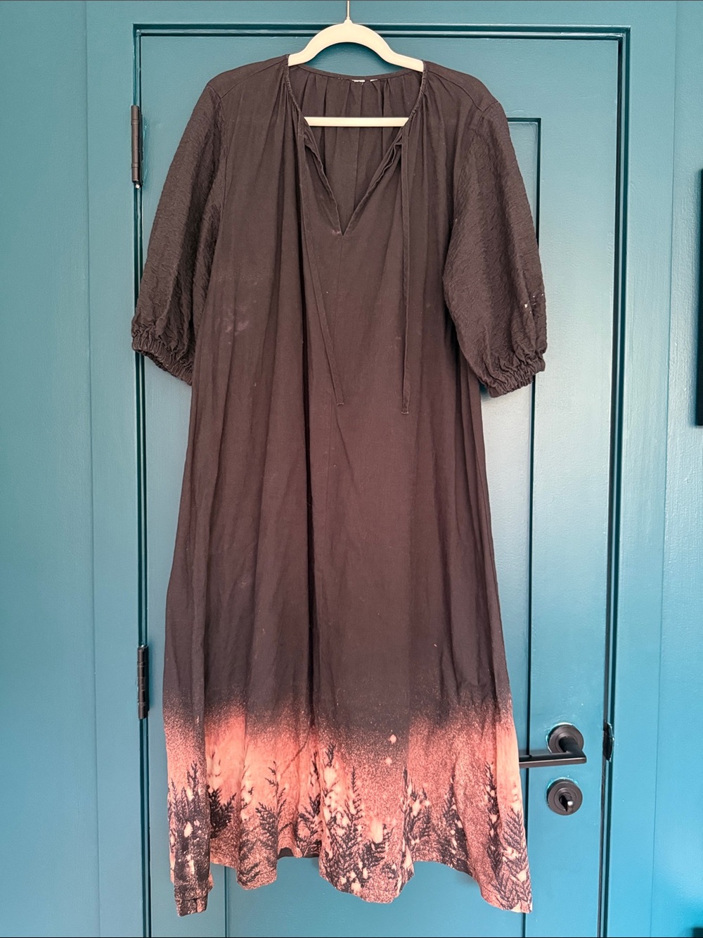 Hand Bleached Boho Dress